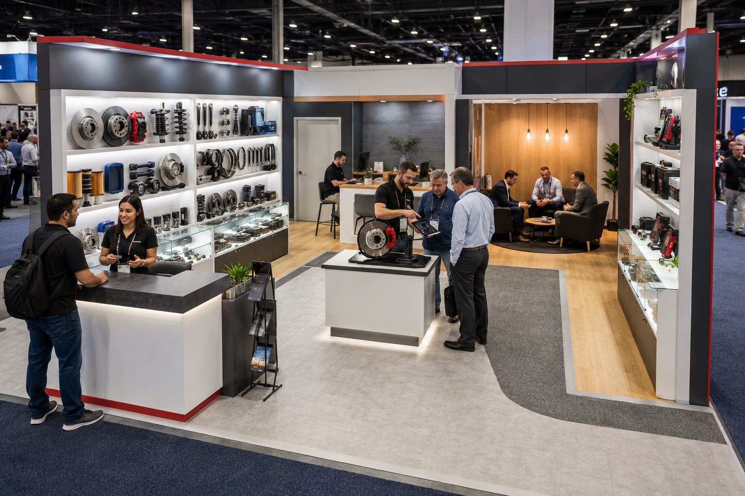 AAPEX booth layout optimized for product demonstration